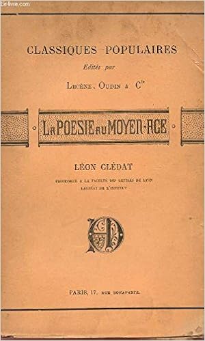 couverture de : Po&eacute;sie lyrique et satyrique en France au Moyen Age, la